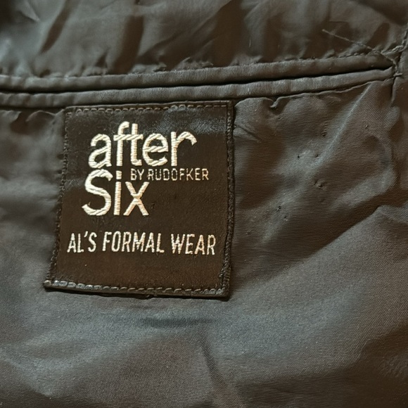 After Six by Rudofker Tuxedo suit jacket single button front Sz 38 R Vintage - Picture 3 of 10